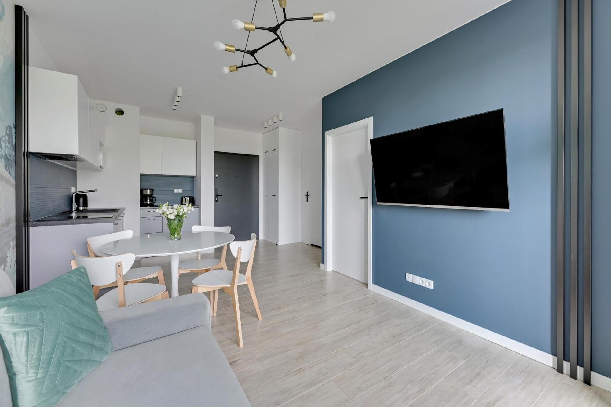 Blue Mandarin - Chlebova Apartments Gdańsk Rum bild