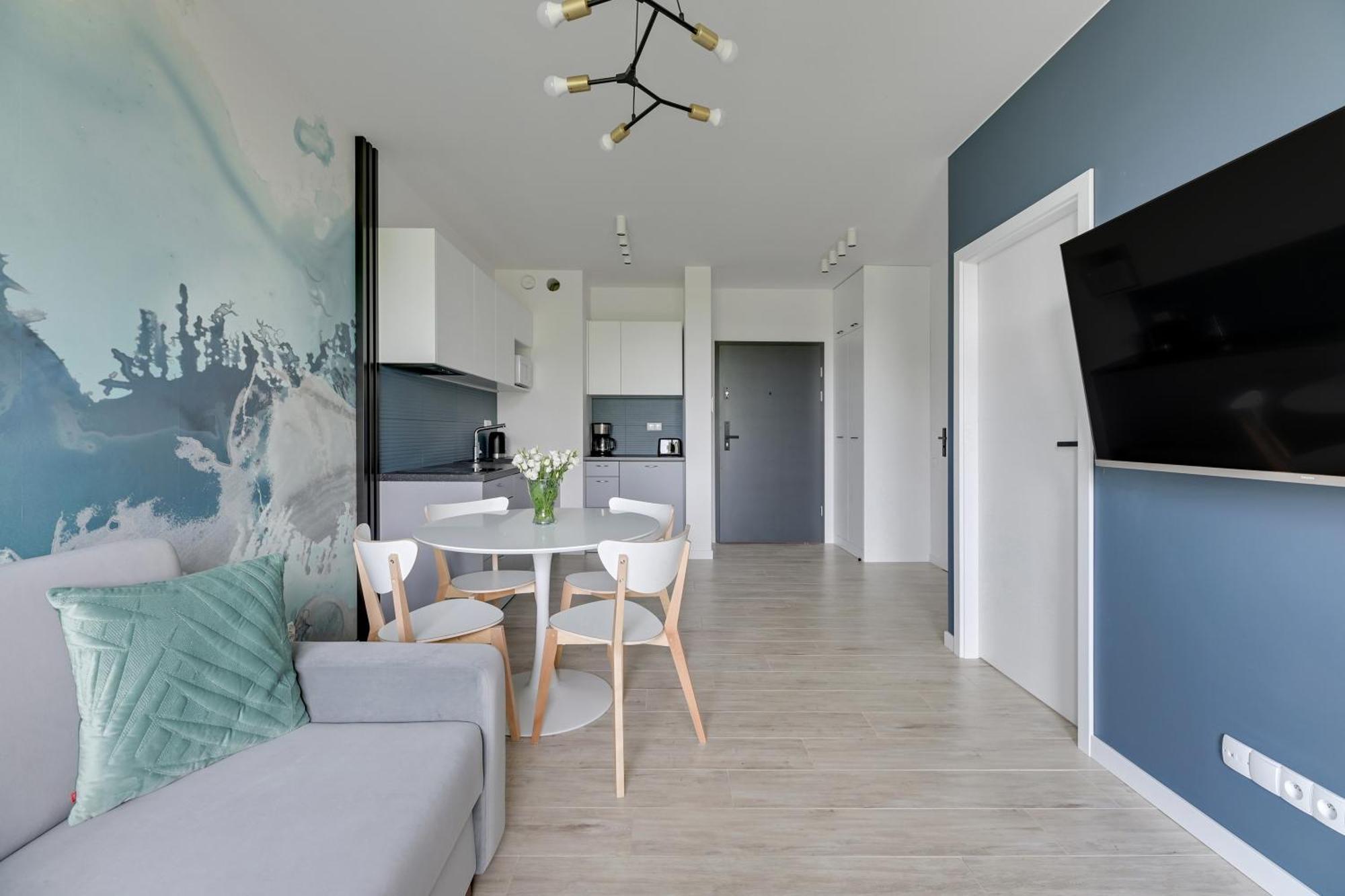 Blue Mandarin - Chlebova Apartments Gdańsk Rum bild
