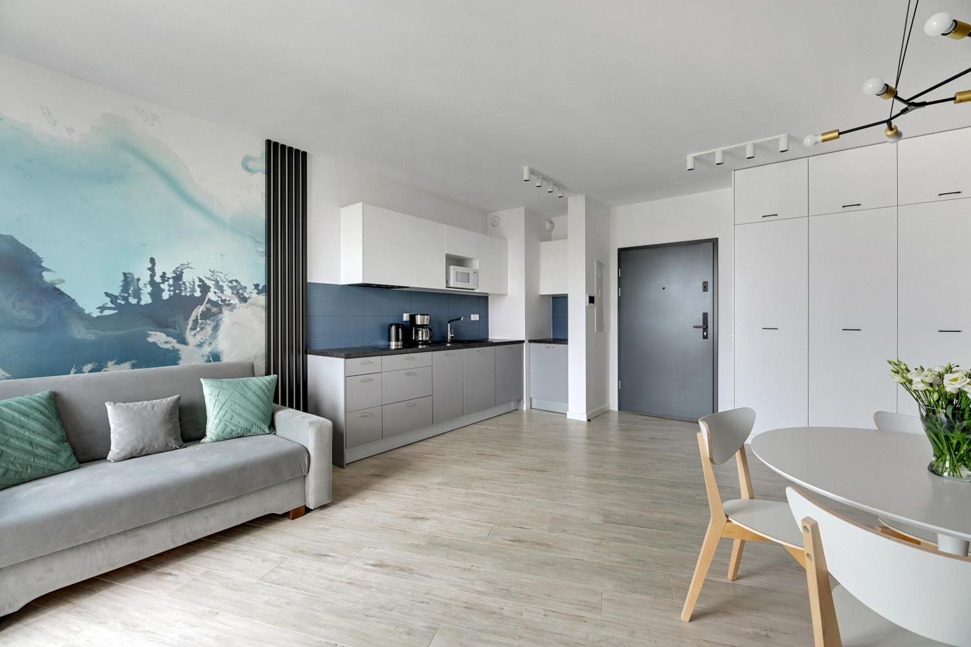 Blue Mandarin - Chlebova Apartments Gdańsk Rum bild